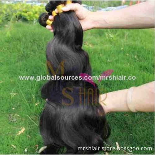 Brazilian virgin hair extensions, body wave, 12-28"